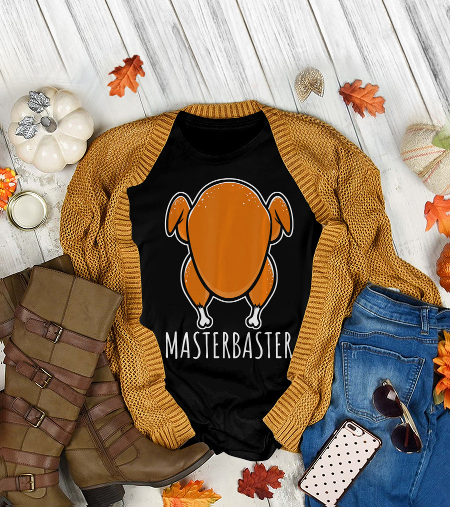 Thanksgiving Turkey Humor Masterbaster Playful T-Shirt