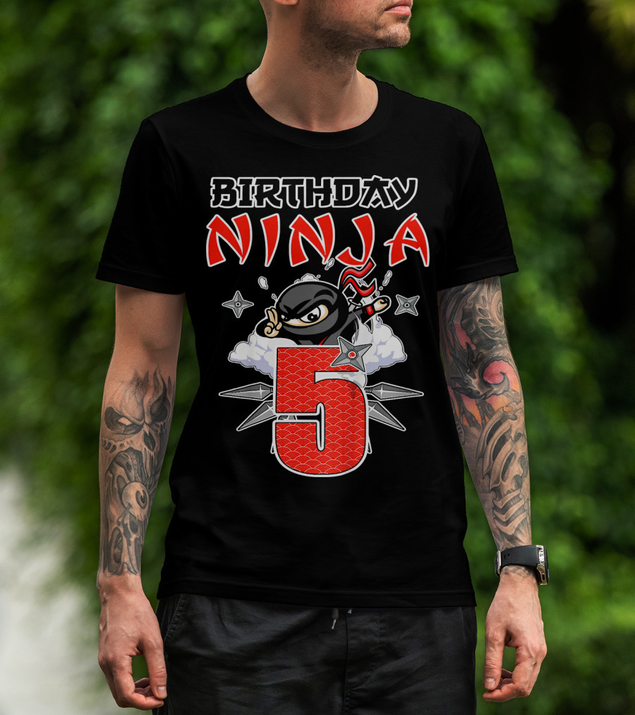 Birthday Ninja 5th T-Shirt