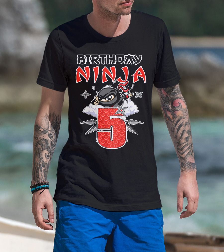 Birthday Ninja 5th T-Shirt