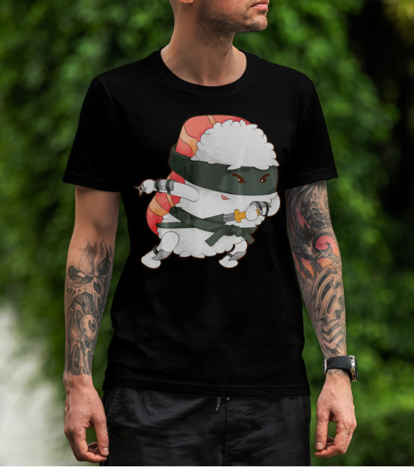 Funny Cute Sushi Ninja Maki Lover Japan T-Shirt