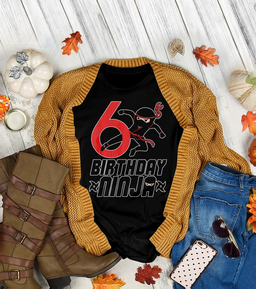 6 Birthday Ninja T-Shirt