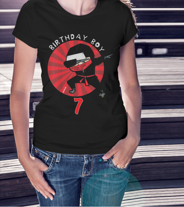 Birthday Boy 7 Ninja T-Shirt
