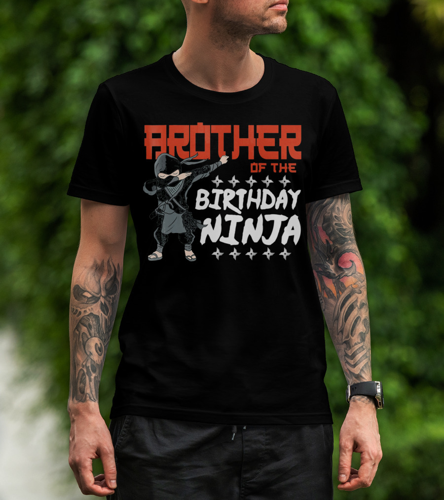 Brother Of The Birthday Ninja T-Shirt
