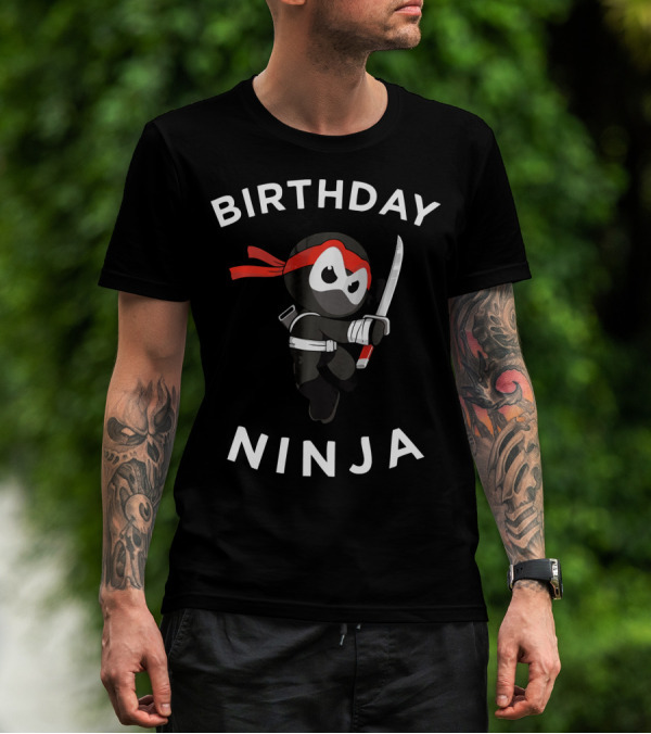 Birthday Ninja Martial Arts Warrior T-Shirt