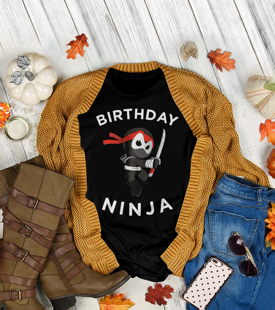 Birthday Ninja Martial Arts Warrior T-Shirt