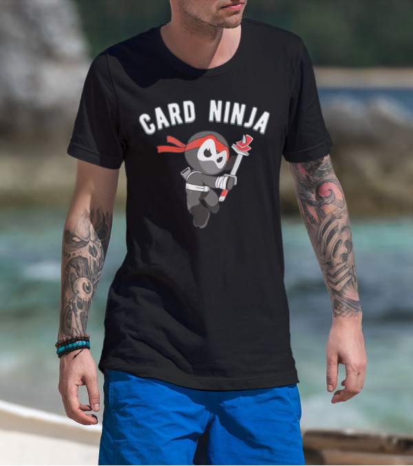 Card Ninja Martial Art Illusion Magician T-Shirt