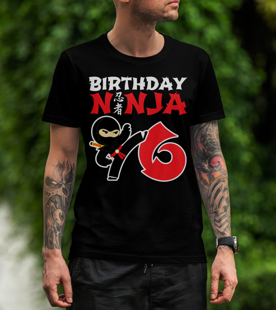 Birthday Ninja 6 Year Old T-Shirt
