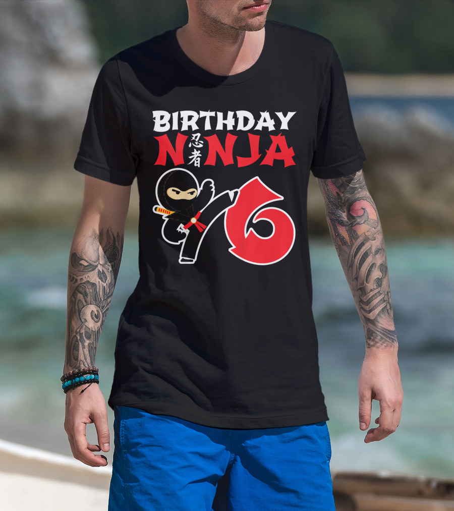 Birthday Ninja 6 Year Old T-Shirt
