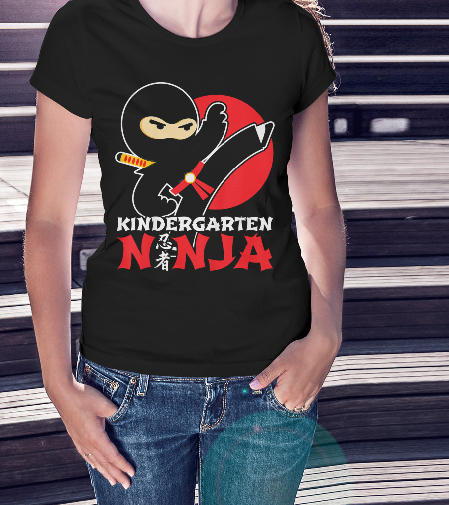 Kindergarten Ninja First Day Of School T-Shirt