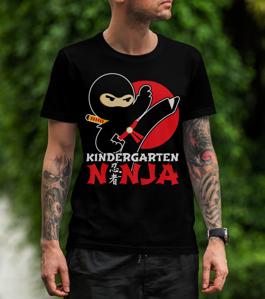 Kindergarten Ninja First Day Of School T-Shirt