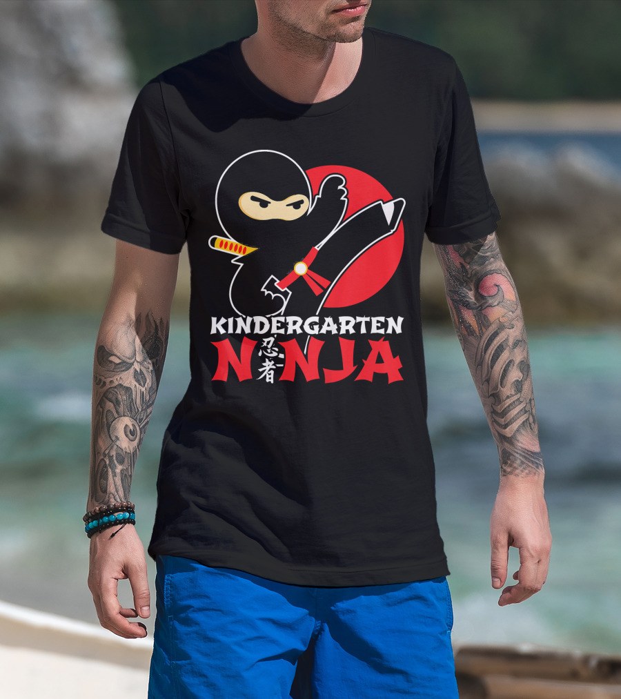 Kindergarten Ninja First Day Of School T-Shirt