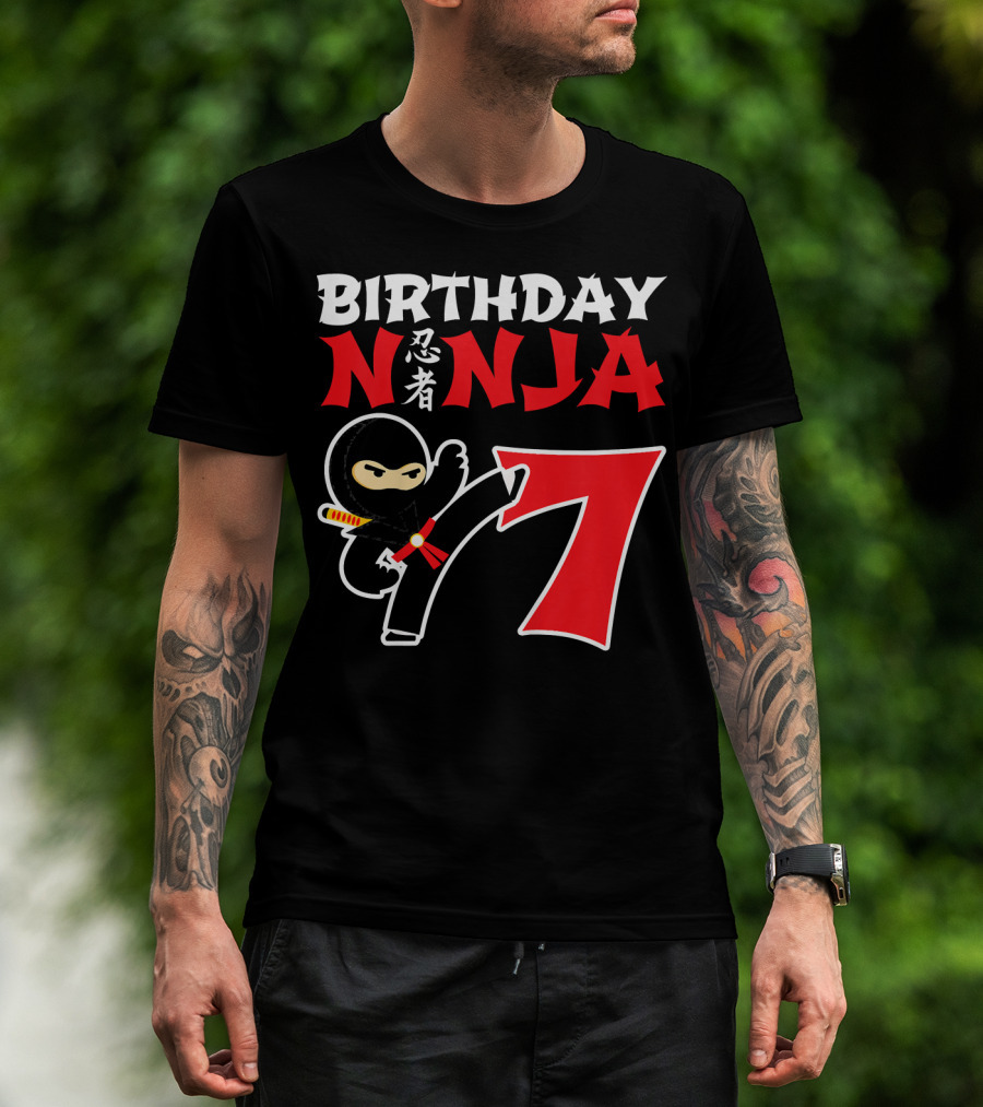 Birthday Ninja 7 Year Old T-Shirt