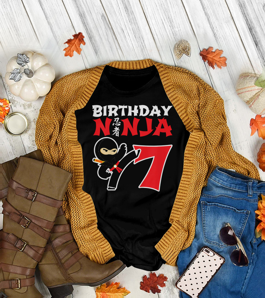 Birthday Ninja 7 Year Old T-Shirt