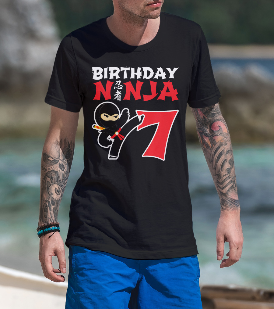 Birthday Ninja 7 Year Old T-Shirt