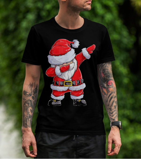 Dabbing Santa Claus Christmas Holiday Fun T-Shirt