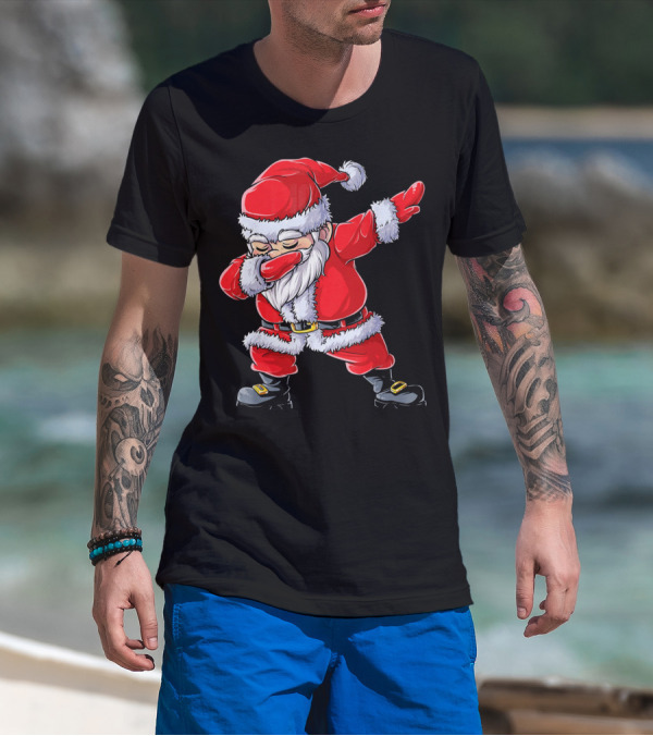 Christmas Santa Claus Dabbing T-Shirt