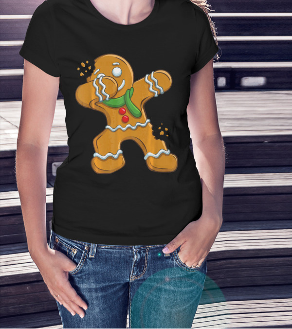 Dabbing Gingerbread Man Christmas Cookies Dance T-Shirt