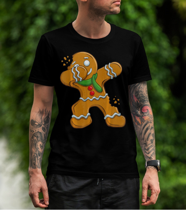 Dabbing Gingerbread Man Christmas Cookies Dance T-Shirt