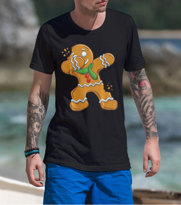 Dabbing Gingerbread Man Christmas Cookies Dance T-Shirt