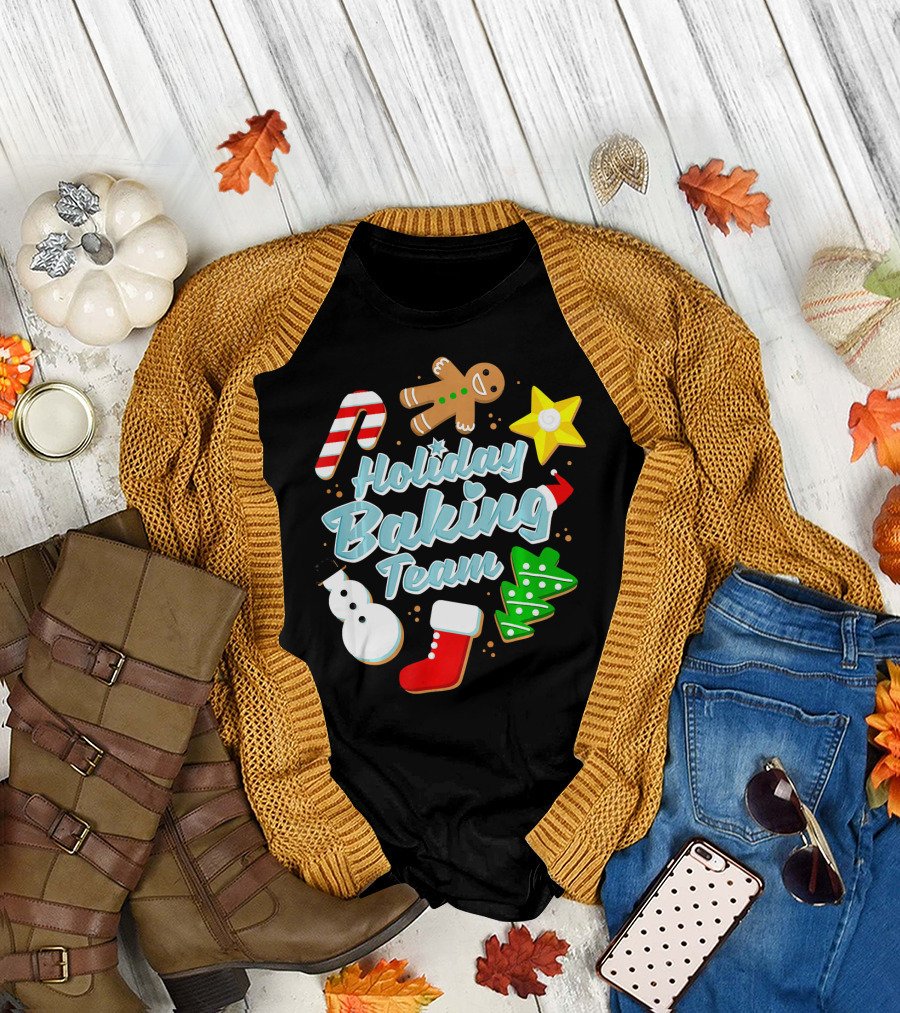 Holiday Baking Team Ugly Christmas Funny Baker T-Shirt