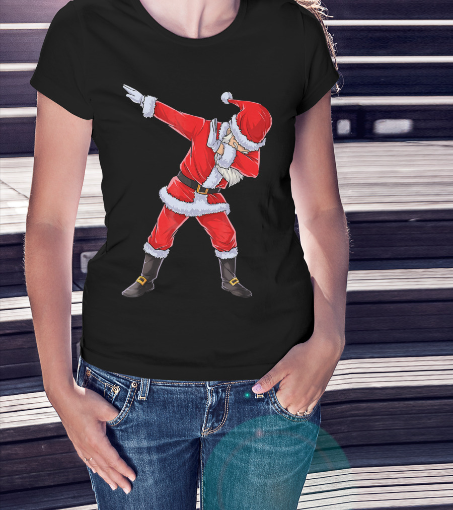 Dabbing Santa Christmas Dance Pose T-Shirt