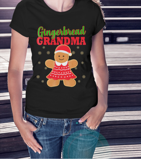 Gingerbread Grandma Matching Family Christmas Ginge T-Shirt