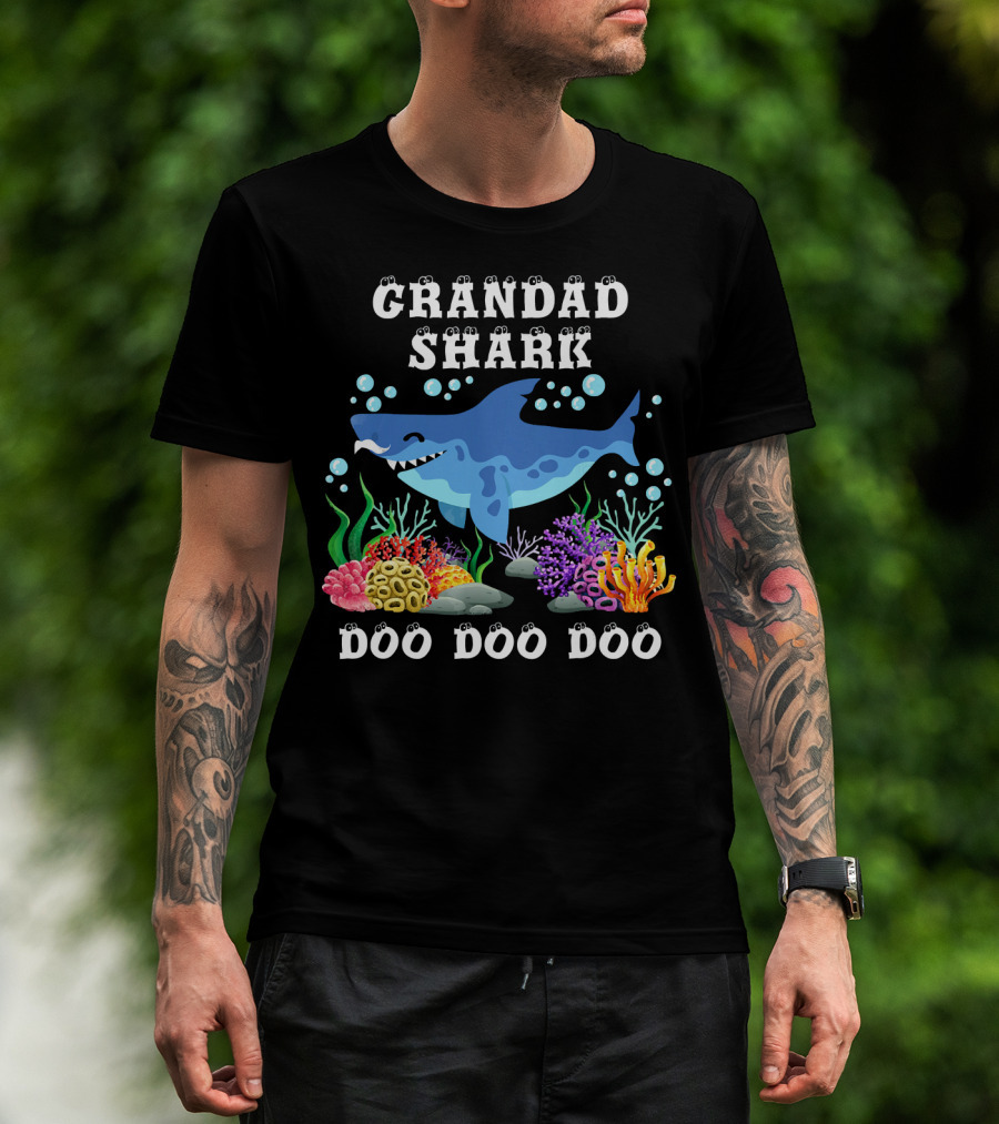 Grandad Shark Doo Doo Doo T-Shirt