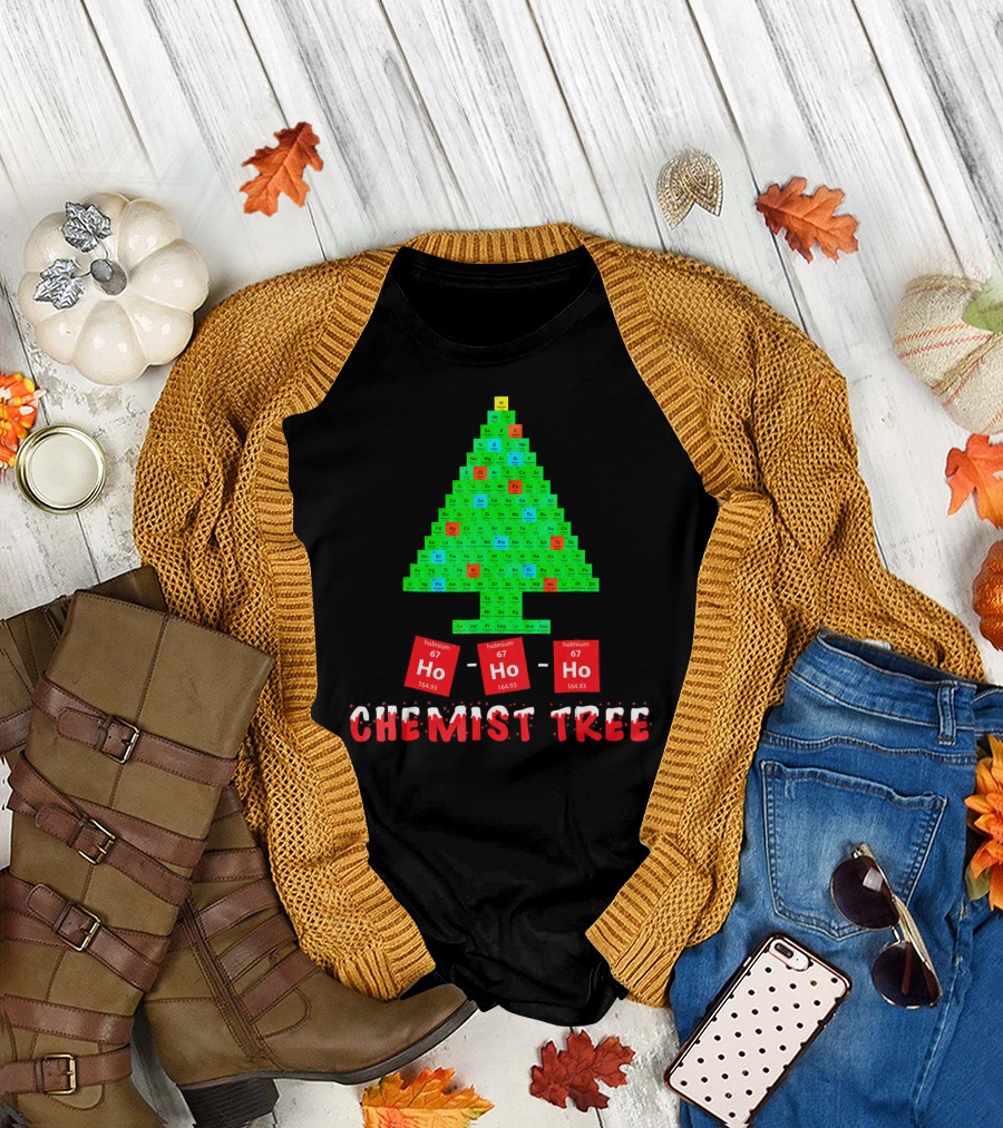 Chemist Tree Ho Ho Ho Unique Chemistry T-Shirt
