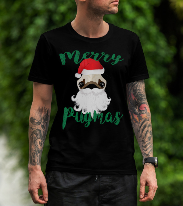 Merry Pugmas Pug Pug T-Shirt