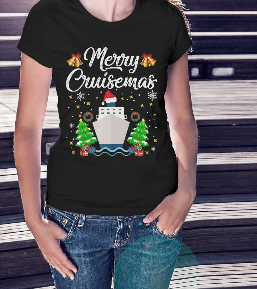 Merry Cruisemas Cruise Ship Christmas Holiday Family Adventure T-Shirt