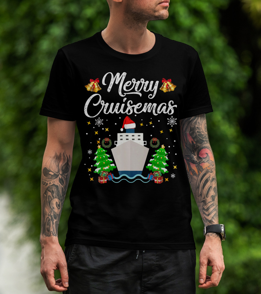 Merry Cruisemas Cruise Ship Christmas Holiday Family Adventure T-Shirt