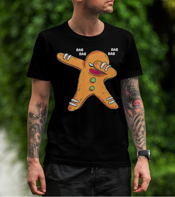 Dab Dab Gingerbread Cookie Christmas Dance T-Shirt