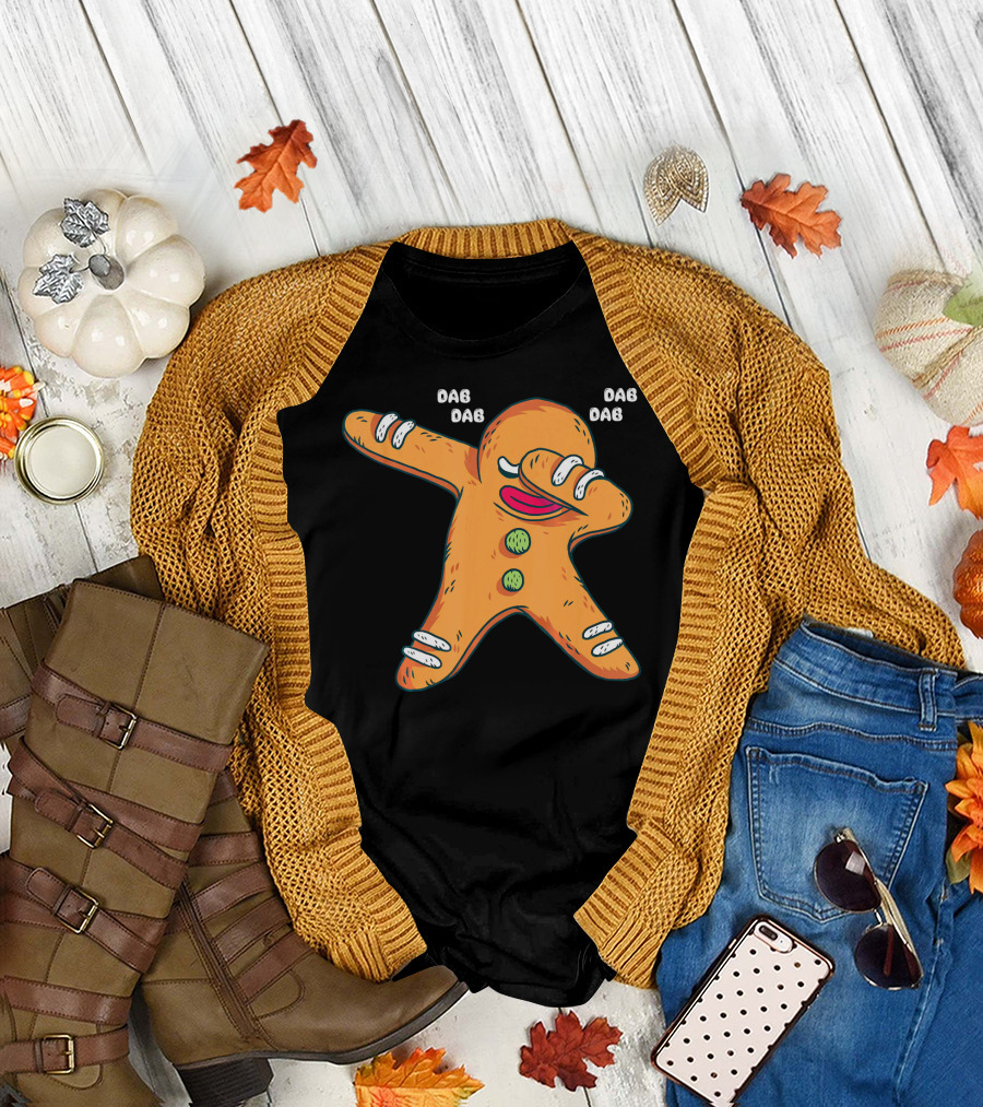 Dab Dab Gingerbread Cookie Christmas Dance T-Shirt