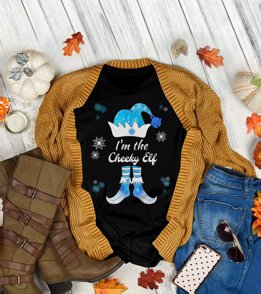 I'm The Cheeky Elf Snowflakes Family Matching Group T-Shirt
