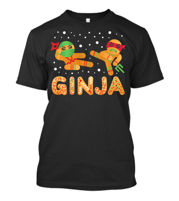 Ginja Gingerbread Man Ninja Cookie Fighters T-Shirt