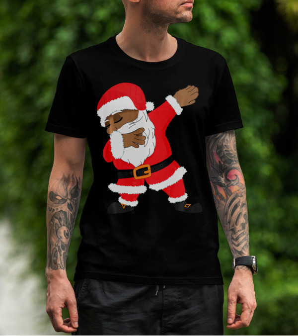 Dabbing Santa Funny Christmas Dab Festive Hip Hop Style Santa Claus T-Shirt