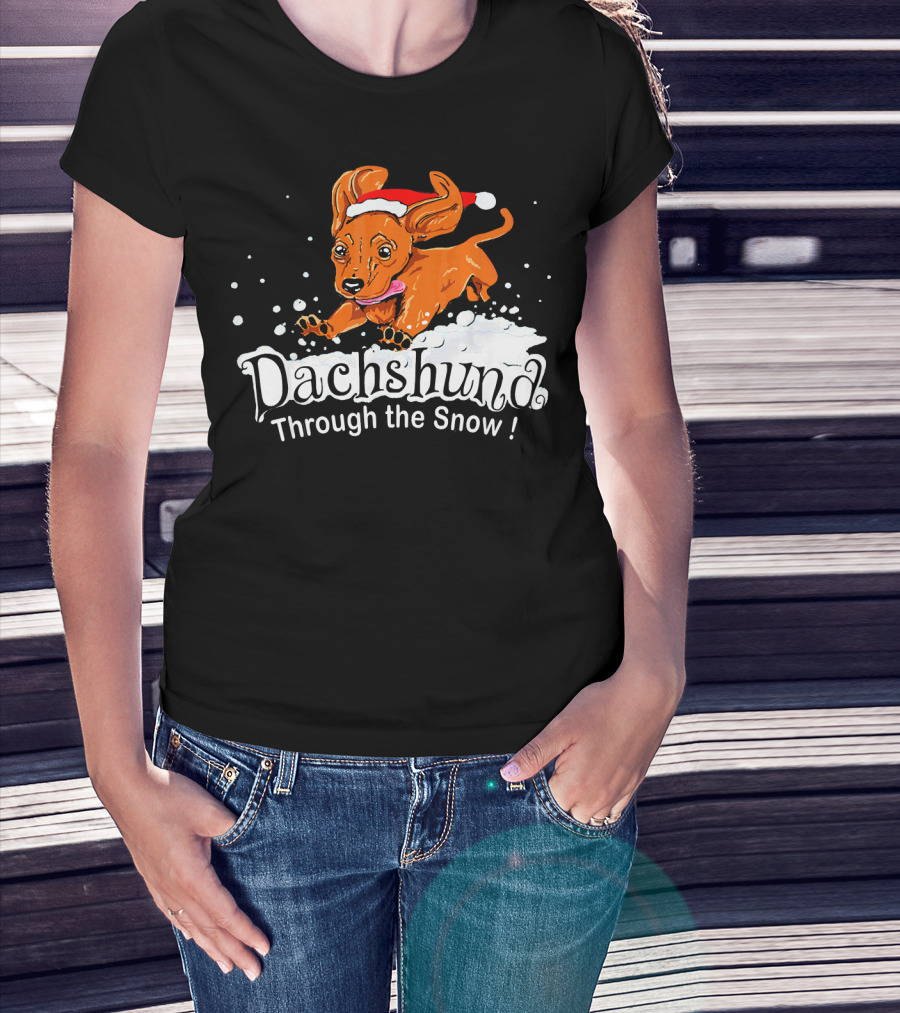 Dachshund Through The Snow T-Shirt