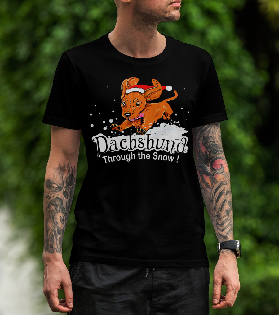 Dachshund Through The Snow T-Shirt
