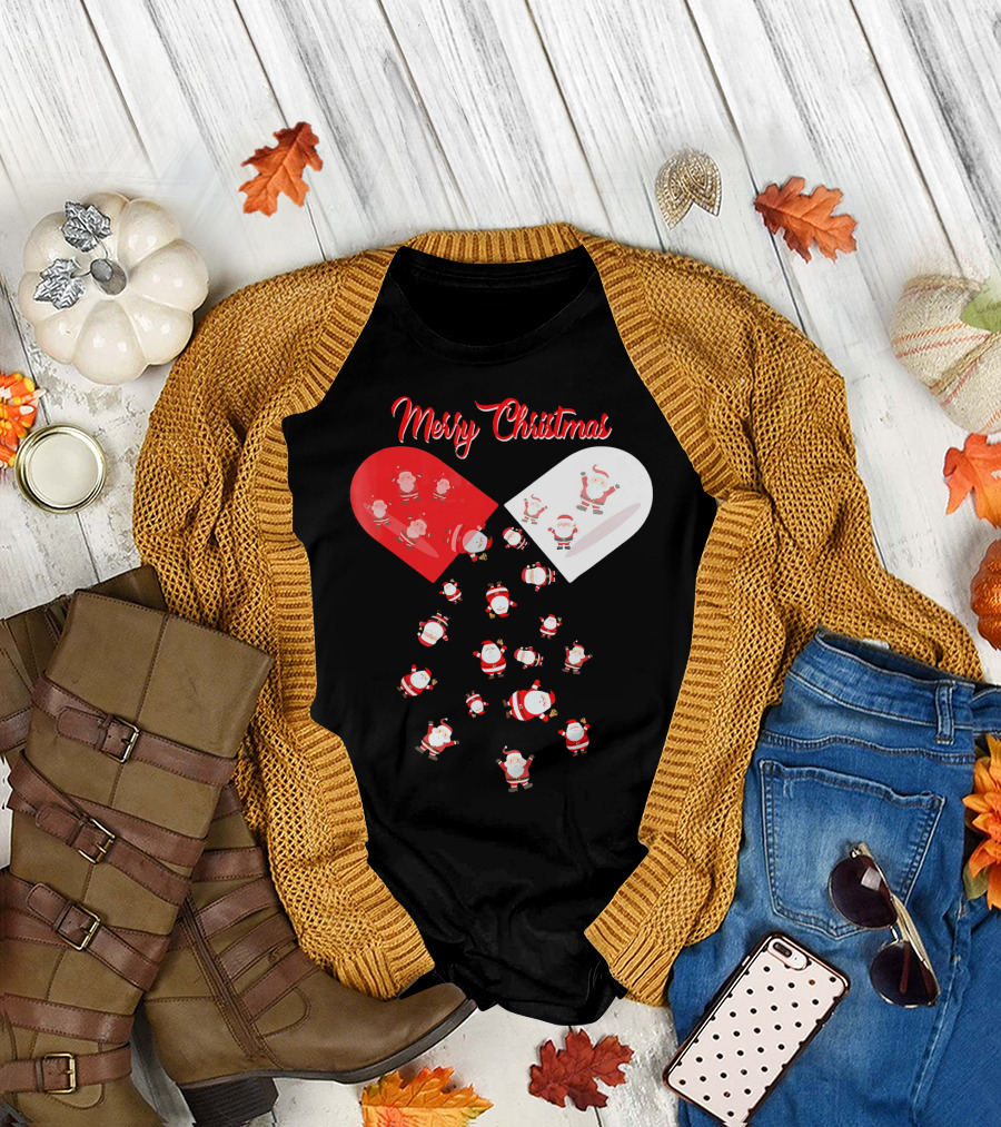 Merry Christmas Santa Capsule Fun T-Shirt