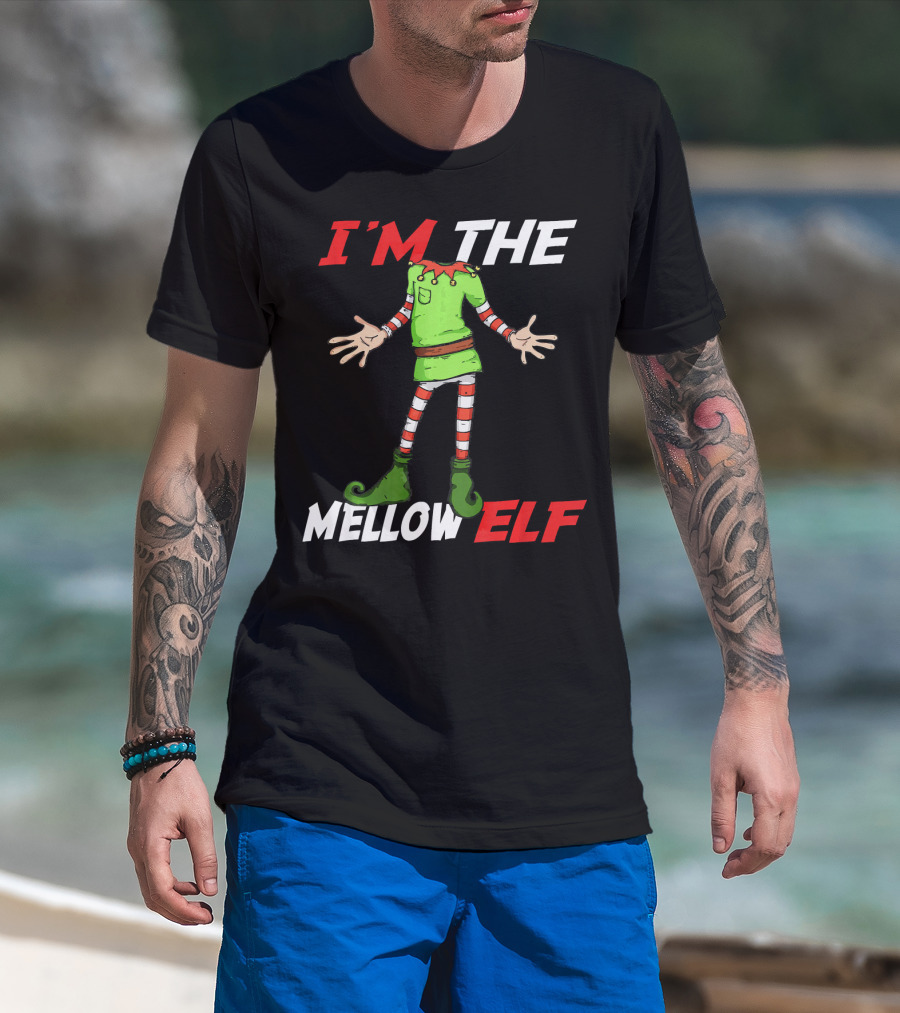 I'm The Mellow Elf Christmas Family Group T-Shirt
