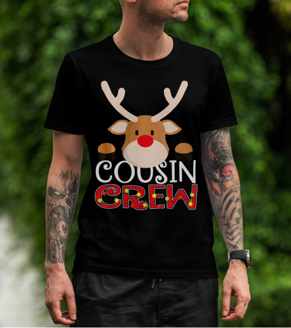 Cousin Crew Reindeer Kids Matching Family T-Shirt