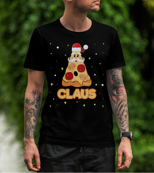 Pizza Claus Funny Santa Merry Crustmas T-Shirt