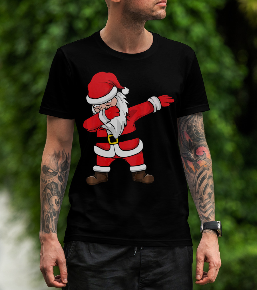 Dabbing Santa Kids Funny Claus Dab Christmas Dance T-Shirt