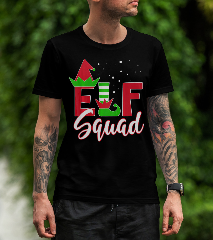Elf Squad Christmas Teachers Holiday Team T-Shirt