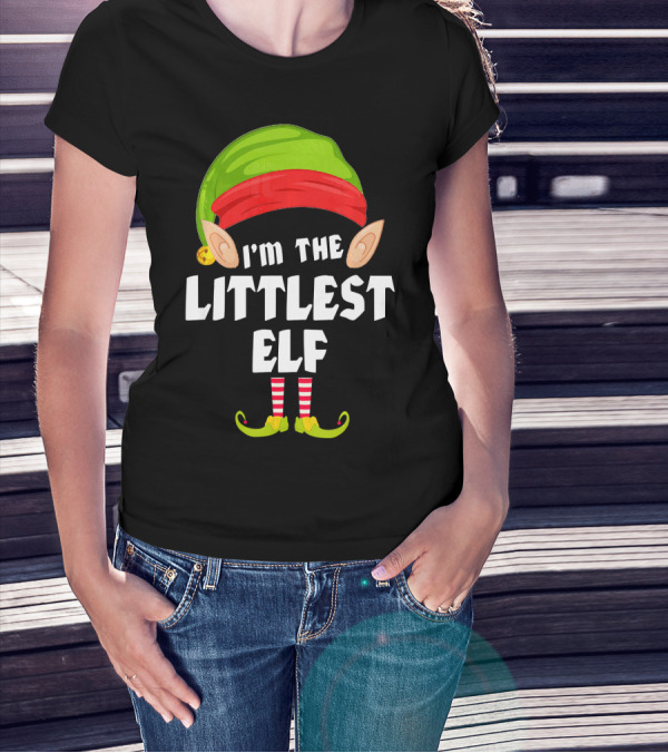 I'm The Littlest Elf Matching Family Group T-Shirt