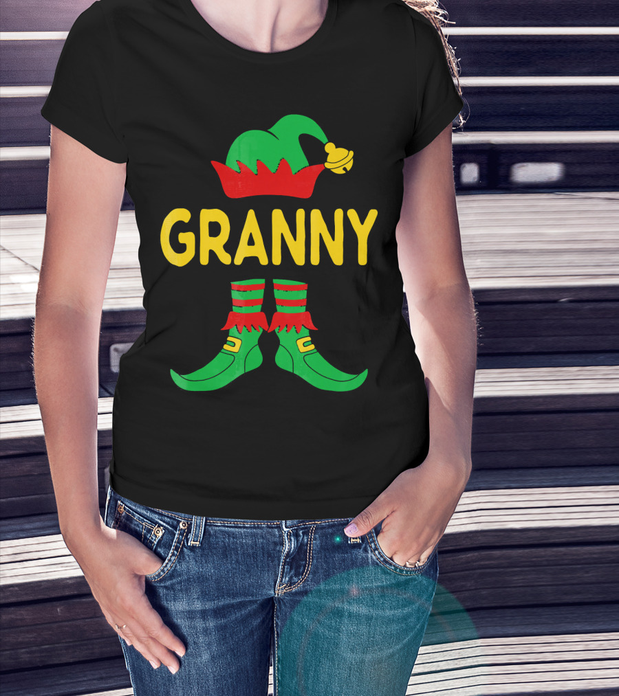 Granny Elf Christmas Family Matching T-Shirt