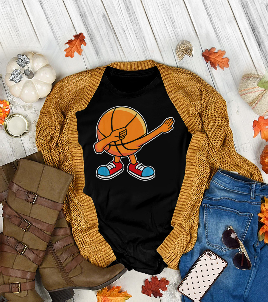 Dabbing Basketball Character with Sneakers T-Shirt