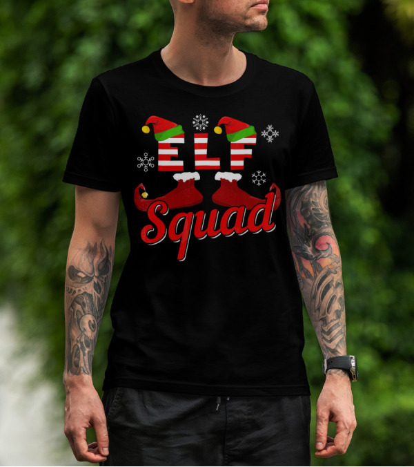 ELF Squad Christmas Family Matching Holiday T-Shirt