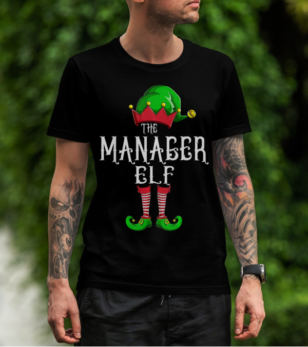 The Manager Elf Christmas Costume T-Shirt