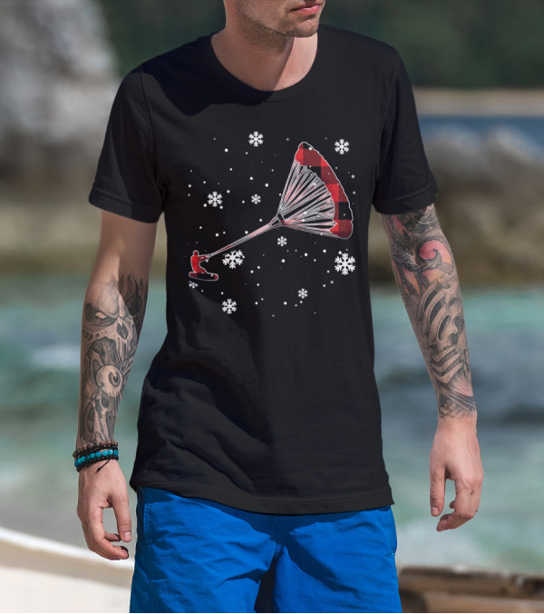Snowflake Kiteboarding Plaid Adventures T-Shirt